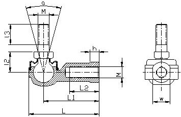Zinklegierungskugelgelenk-LHSA