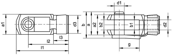 CLEVIS-FULT DIN71751-AFKB