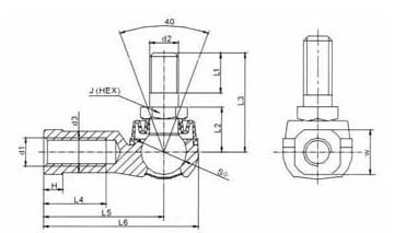 Zinklegierungskugelgelenk-BL