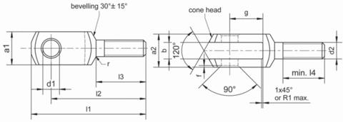 CLEVIS mit m&auml;nnlichen Thread GM